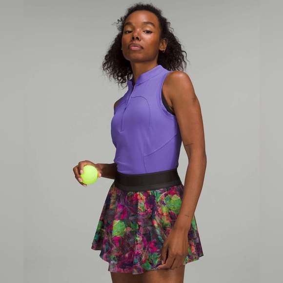 Lululemon Court Rival High-Rise Skirt in Vivid Floral Tone Multi Size 6 - Picture 4 of 9